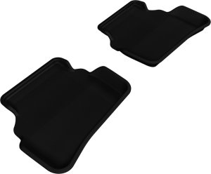 Mercedes-Benz C-Class Floor Mats - Rear - 3D MAXpider - KAGU Series - Black - `08-`14 Mercedes-Benz C-Class Floor Mats - Rear - 3D MAXpider - KAGU Series - Black - `08-`14